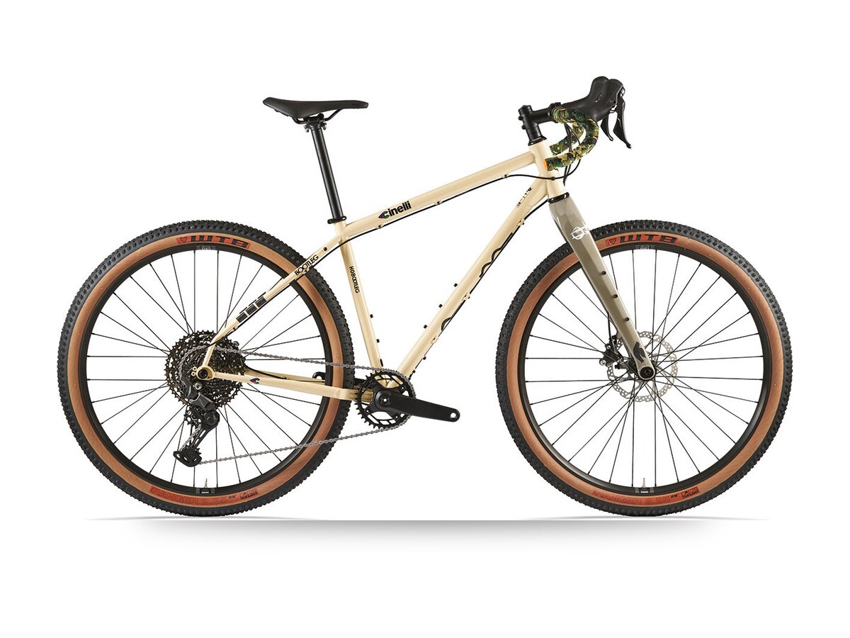 Cinelli Hobootleg Geo adventure bike, Desert Mud colourway, side profile