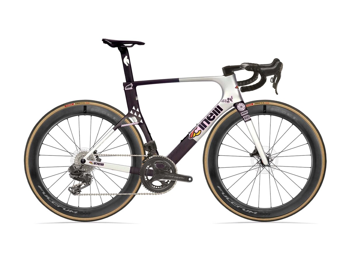 Cinelli Aeroscoop aero road bike, Team Edition 26 colourway, side profile