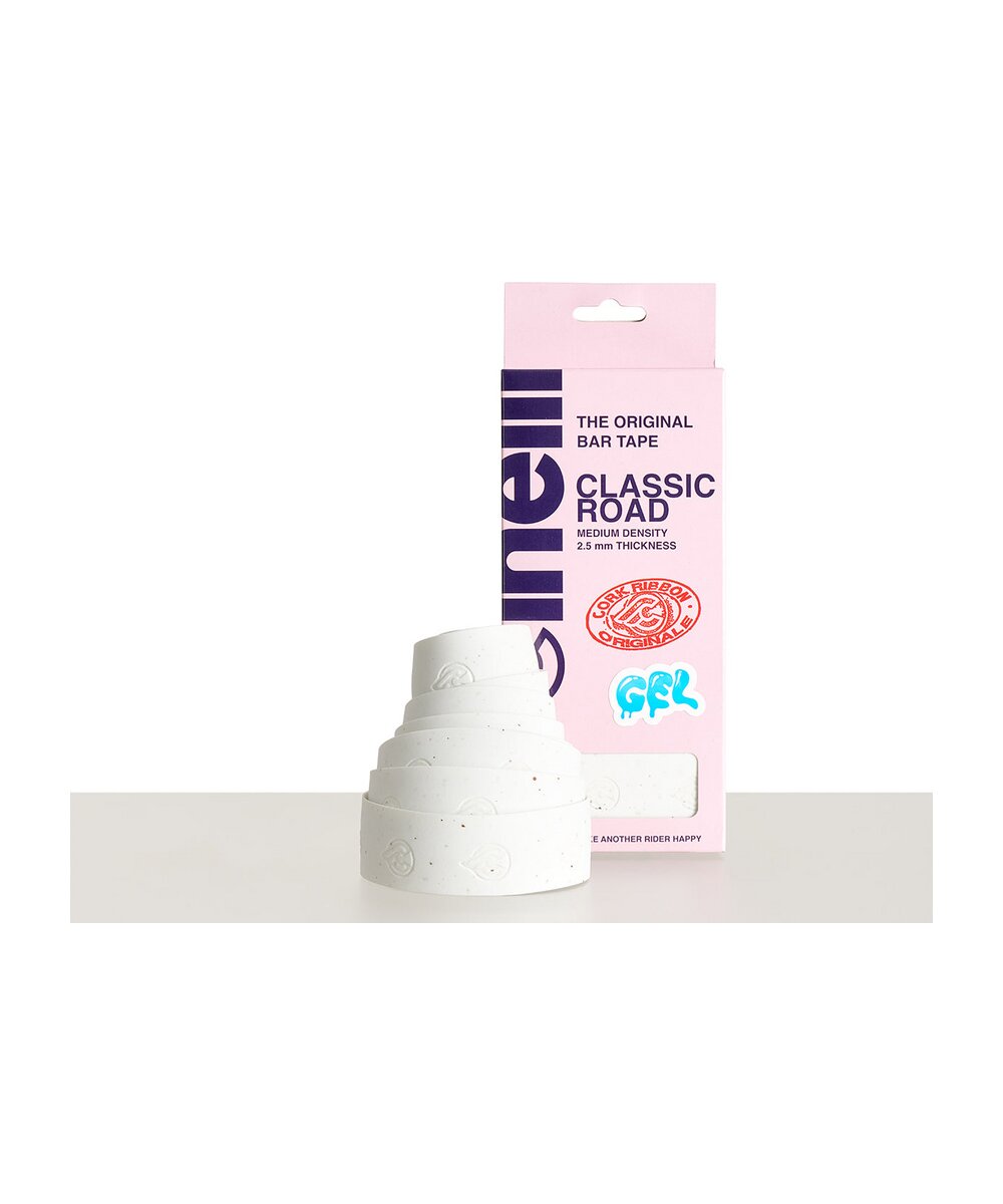 CLASSIC ROAD CORK GEL WHITE BAR TAPE