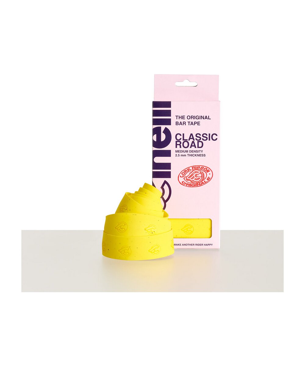CLASSIC ROAD CORK YELLOW BAR TAPE
