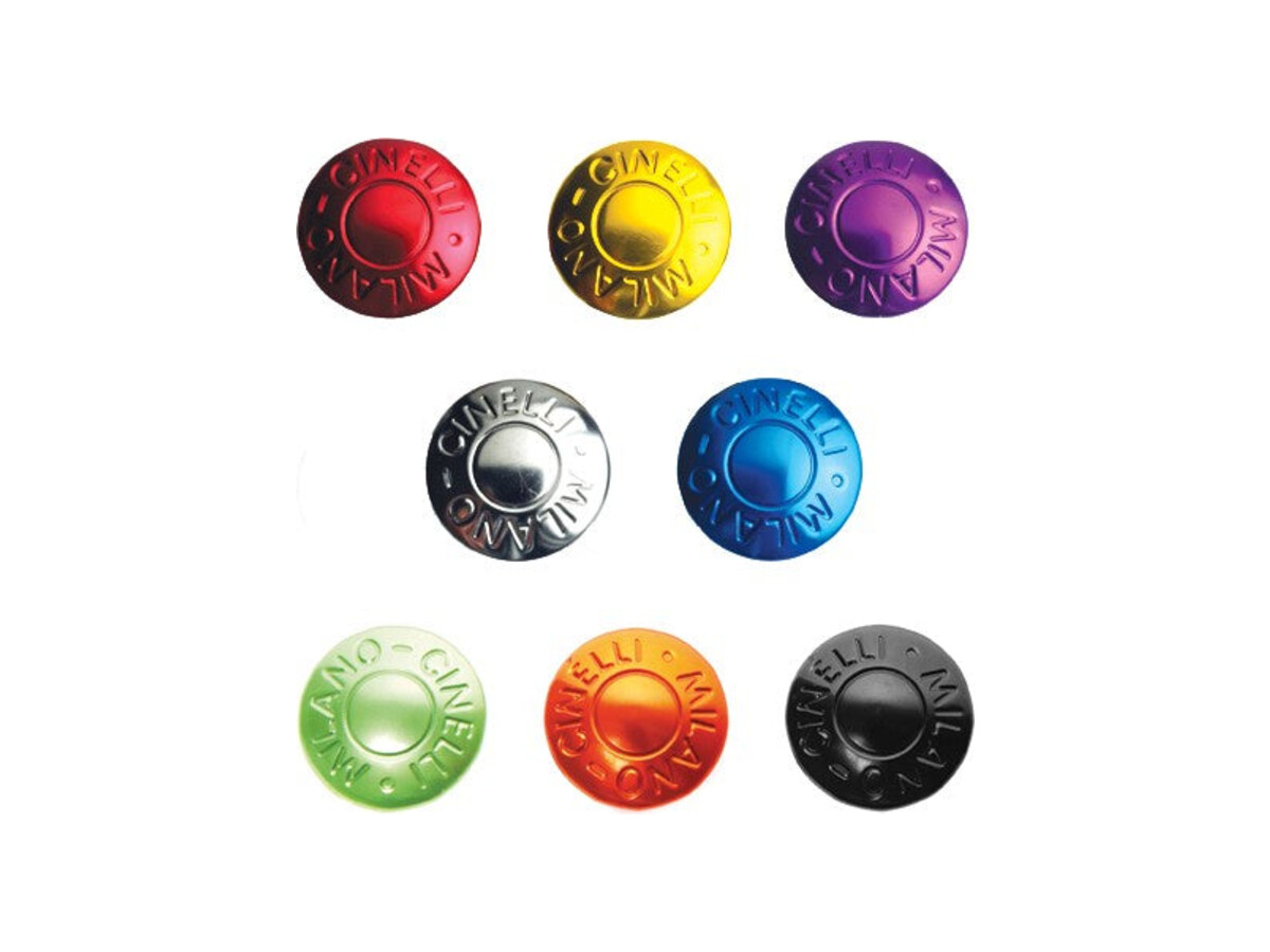 Anodised CINELLI MILANO bar-end plugs in eight colours