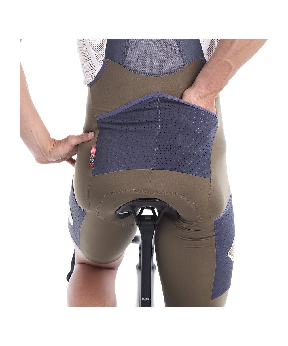 BIB SHORTS TEMPO CARGO GRAVEL BROWN