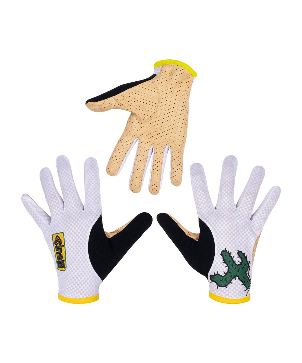 GLOVES LONG SUPERCORSA CACTUS WHITE