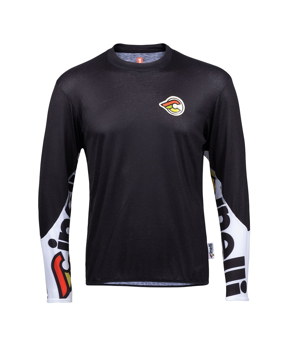 TECH TEE LONGSLEEVE MEGA LOGO BLACK