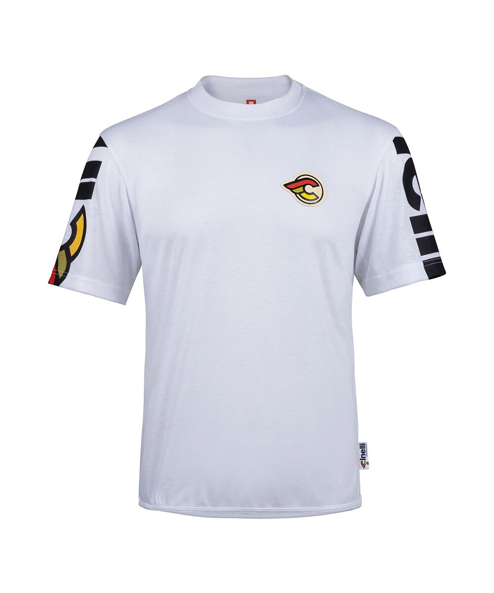 TECH TEE SHORTSLEEVE WOMAN MEGA LOGO WHITE