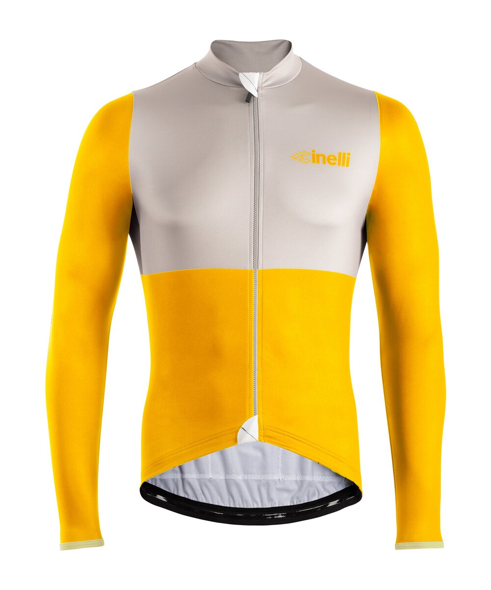 WINTER JERSEY TEMPO YELLOW BLOCK