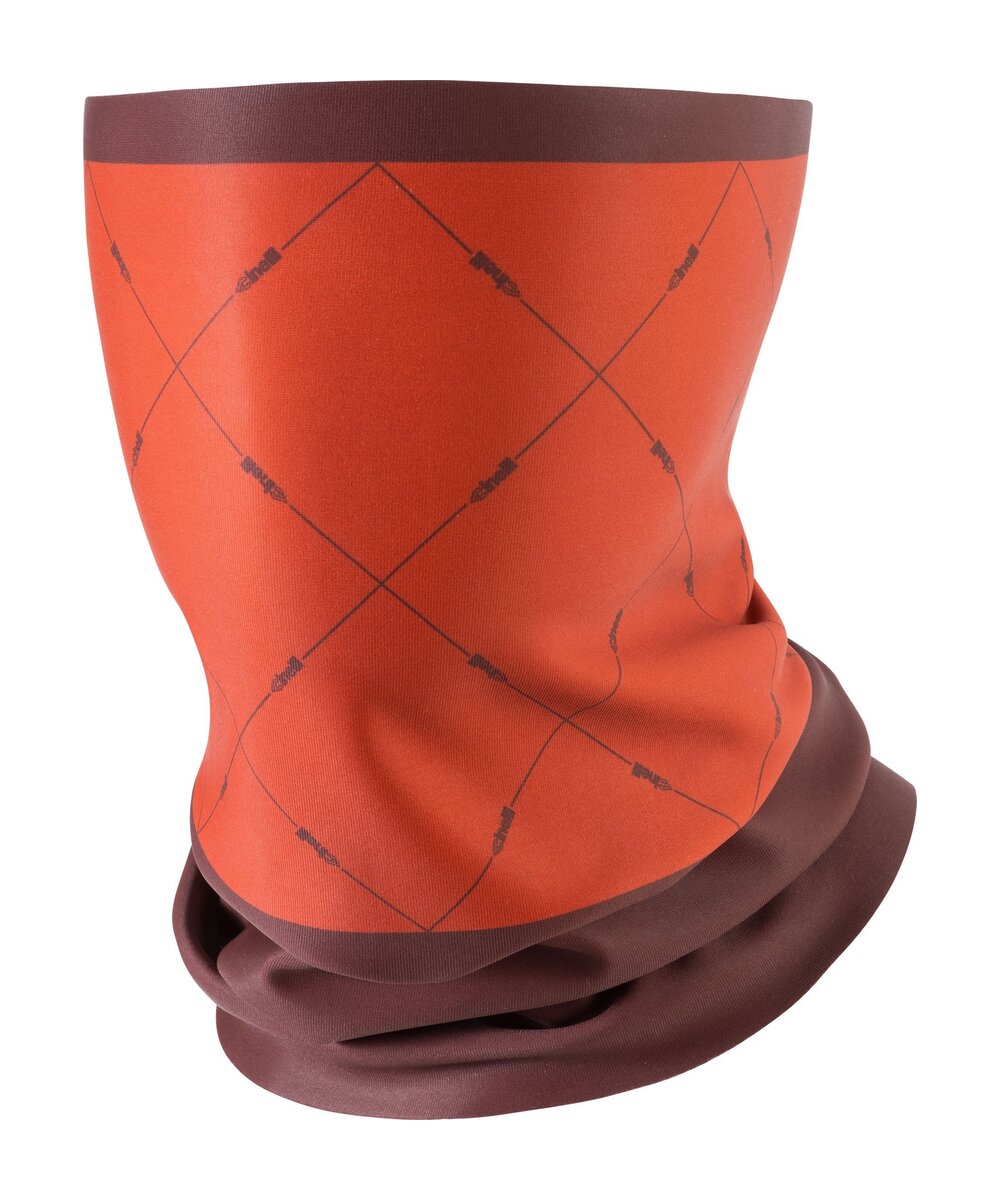 WINTER NECK WARMER BROWN BLOCK