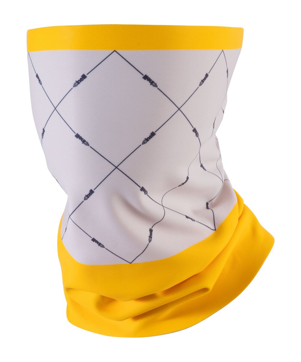 WINTER NECK WARMER YELLOW BLOCK