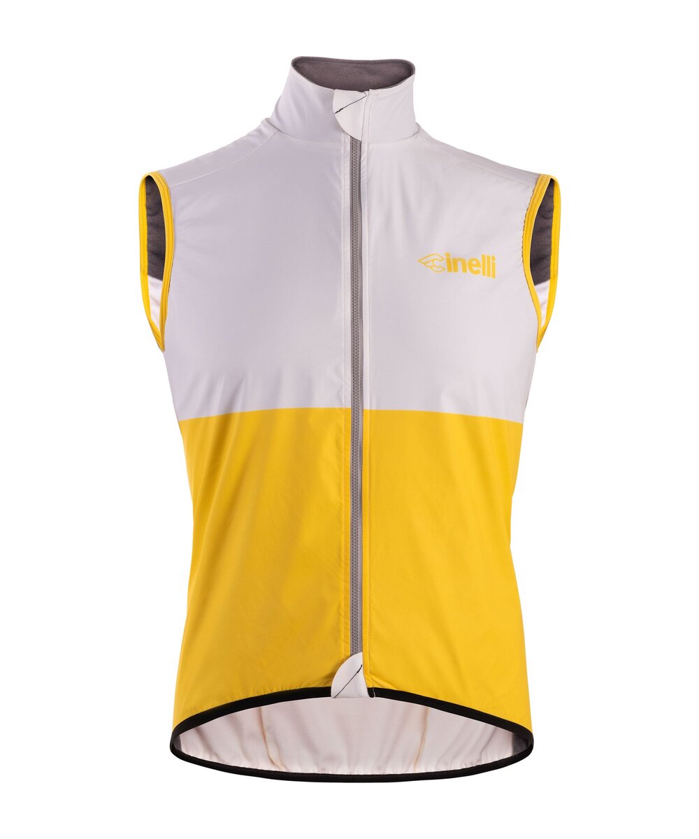 WINTER VEST TEMPO YELLOW BLOCK