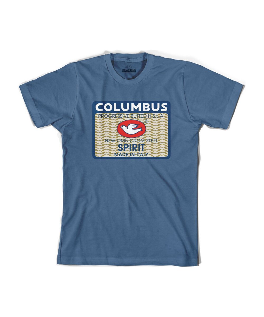 COLUMBUS SPIRIT STEEL BLUE T-SHIRT