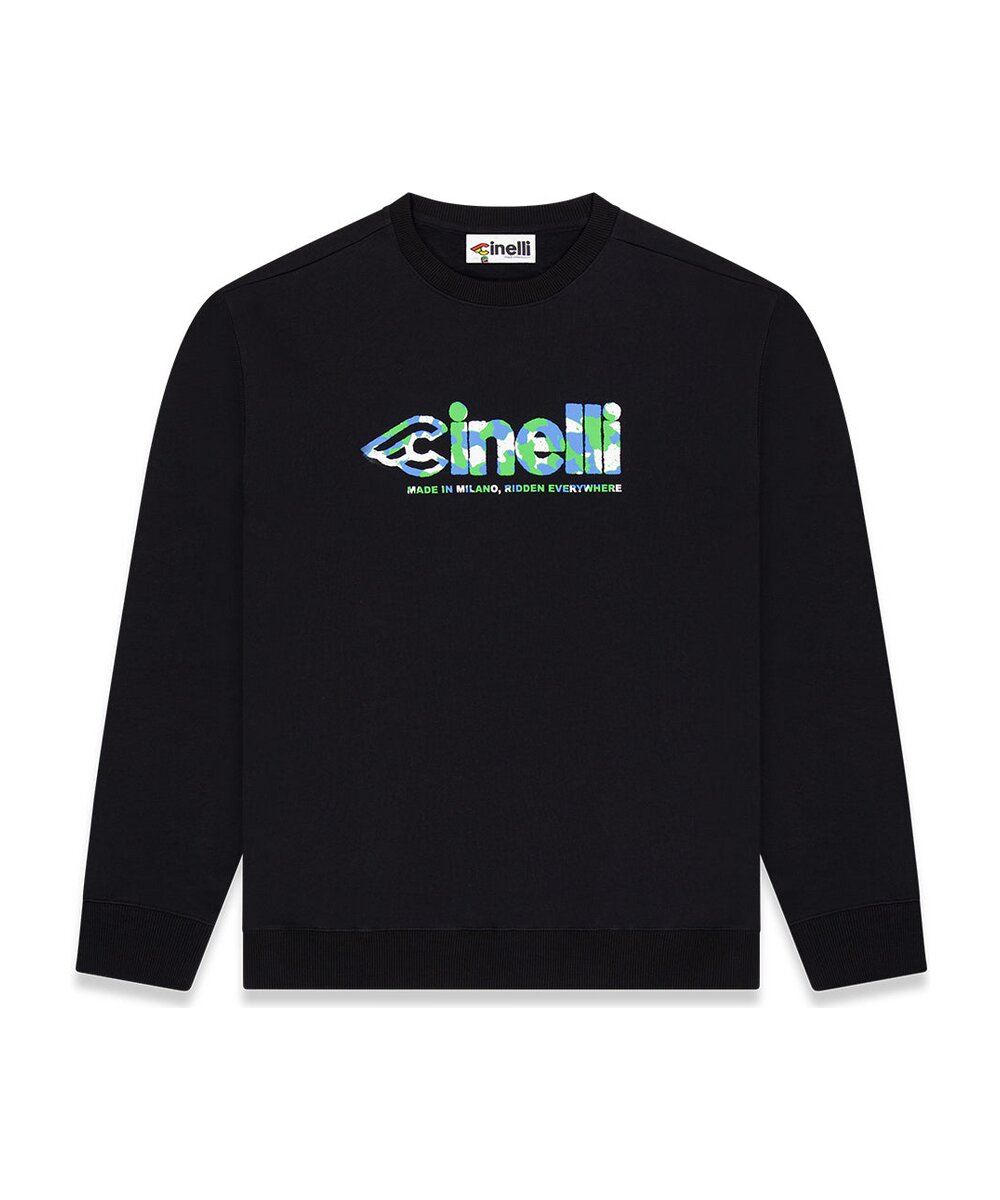 CREWNECK GLOBAL CYCLING BLACK