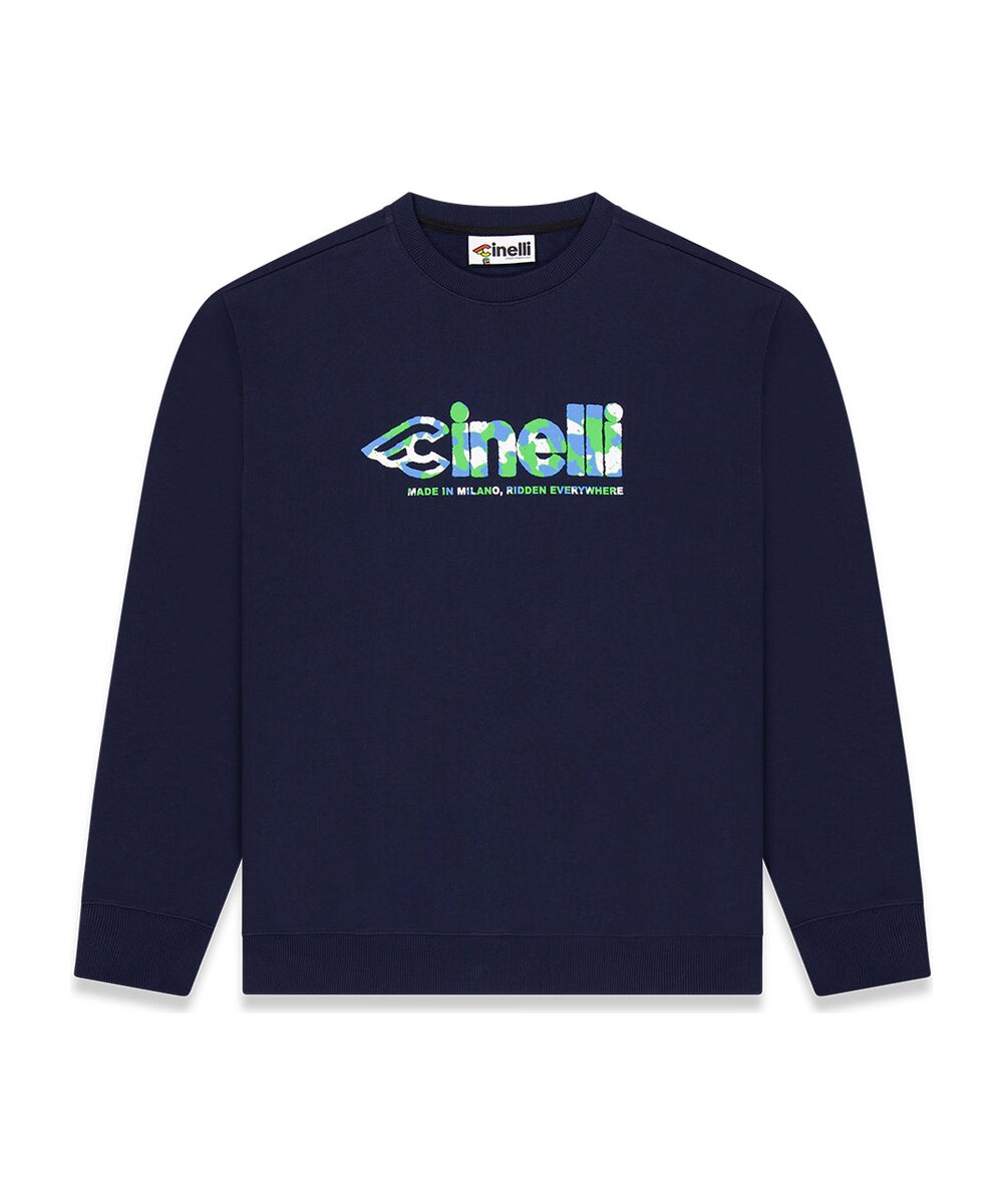 CREWNECK GLOBAL CYCLING BLUE