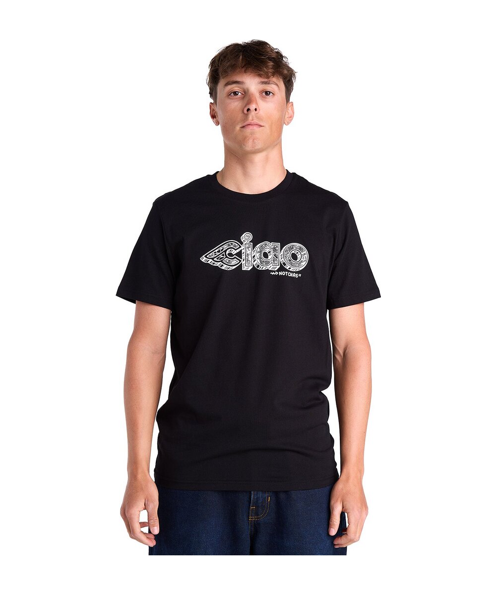 T-SHIRT CHAS CHRISTIANSEN CIAO BLACK