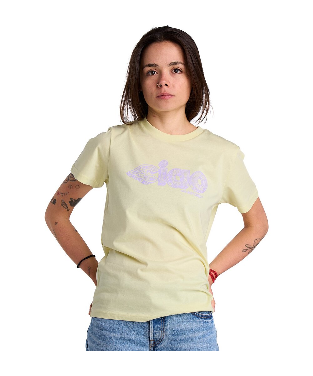 T-SHIRT CHAS CHRISTIANSEN CIAO YELLOW