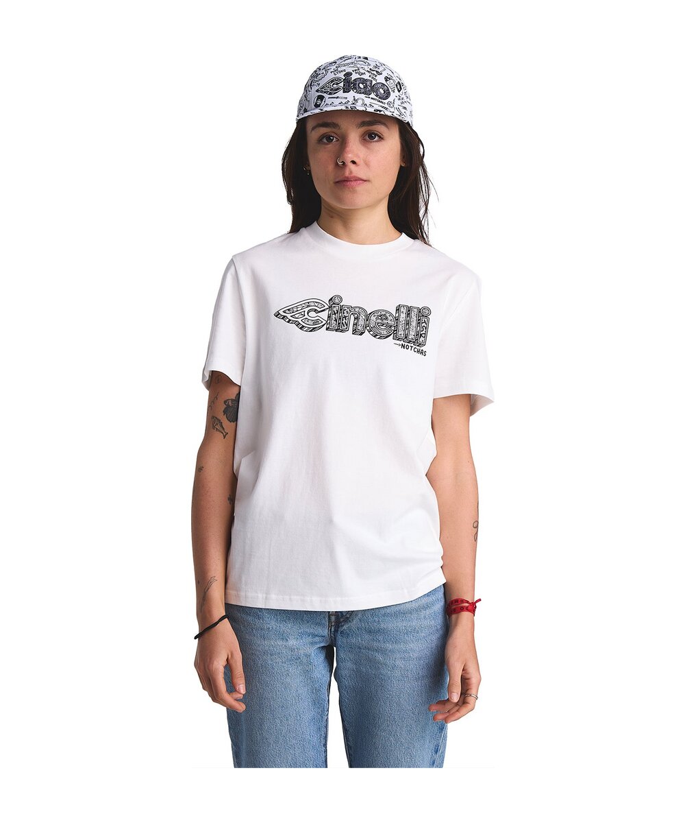 T-SHIRT CHAS CHRISTIANSEN SHRED LIFE WHITE