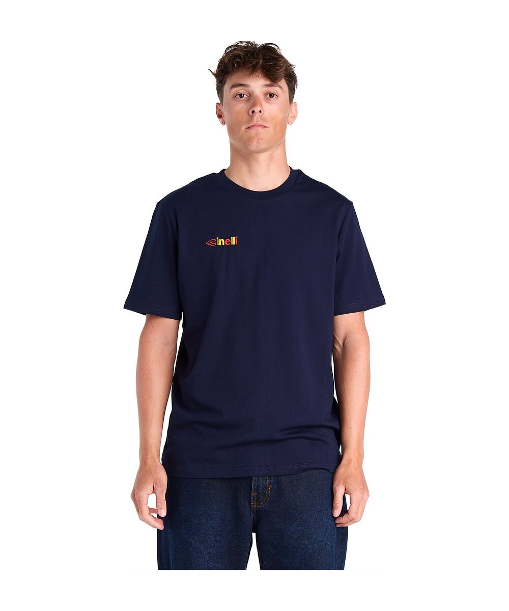 T-SHIRT EMBROIDERY LOGO BLUE