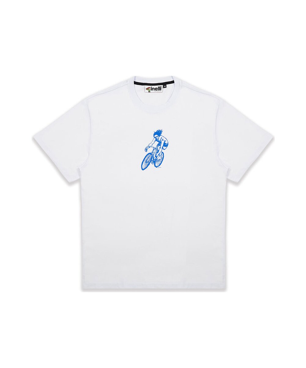T-SHIRT GERRY WEDD CYCLIST SURFER WHITE