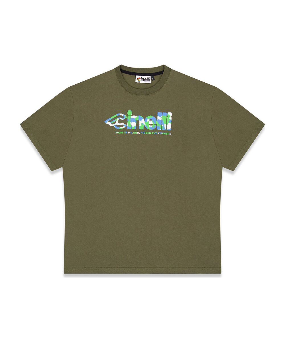 T-SHIRT GLOBAL CYCLING ARMY GREEN