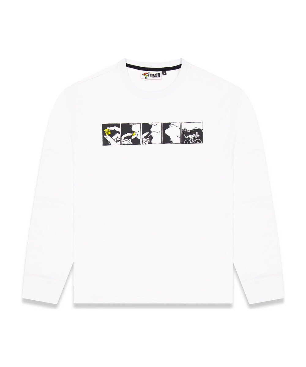T-SHIRT LONGSLEEVE ACID WHITE