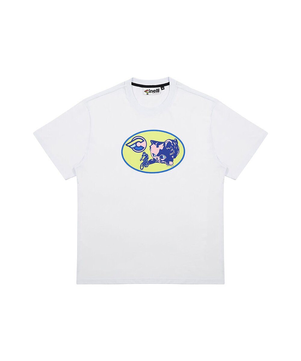 T-SHIRT SHANA SADEGHI RAY KITTEN WHITE