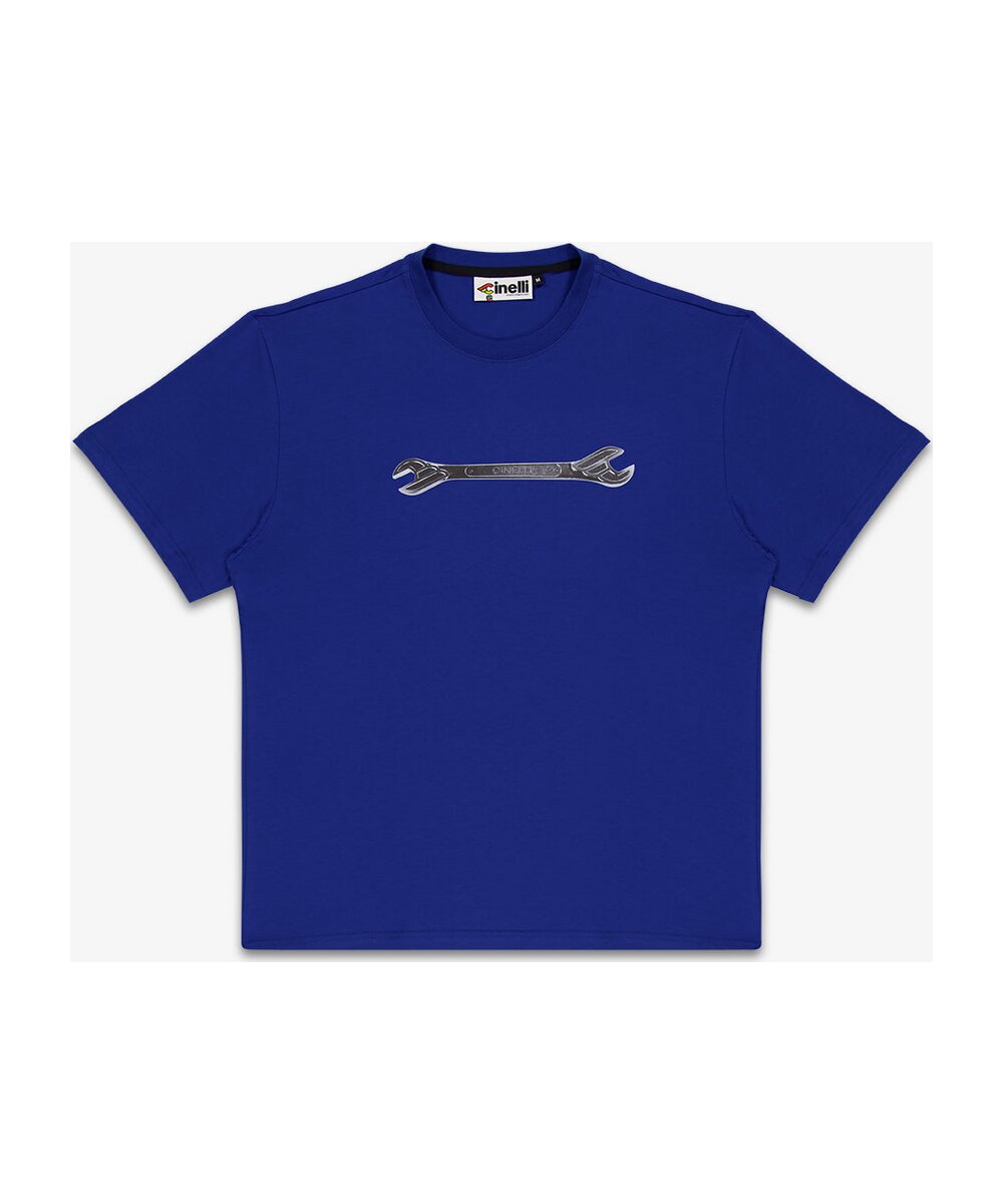 T-SHIRT WINGED WRENCH BLUE